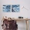 Stupell Industries Breaking Ocean Waves 2 pc Framed Giclee Wall Art Set Design by Melissa Wang
